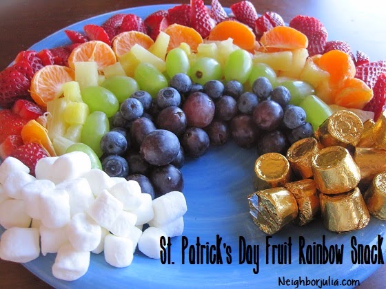 Rainbow food plate